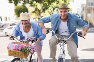 people on bikes